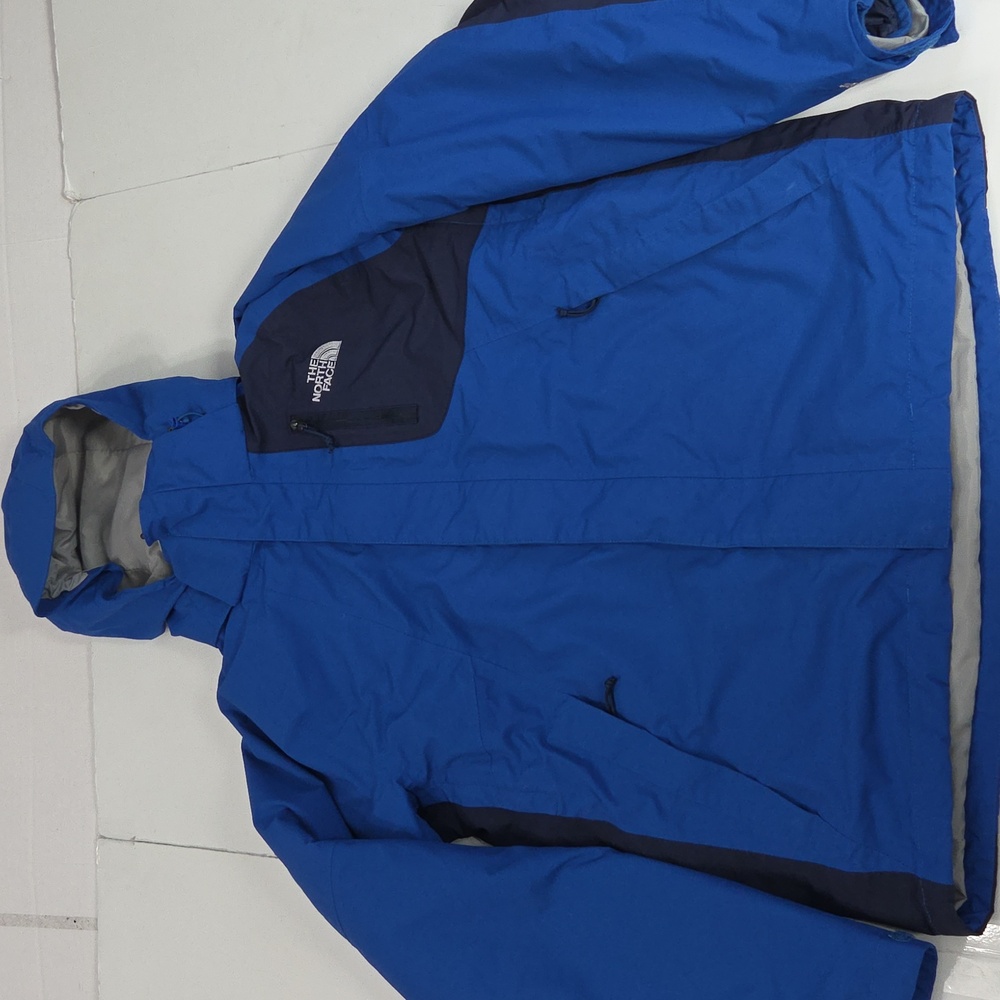 The North Face Hyvent Men's Triclimate Performance Jackets in Blue.